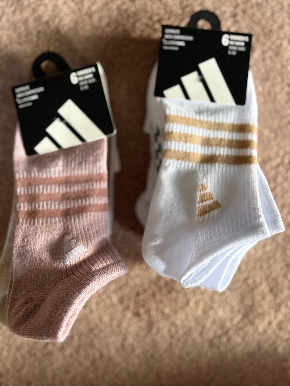 Adidas Women’s set of 12 no show socks medium NWT